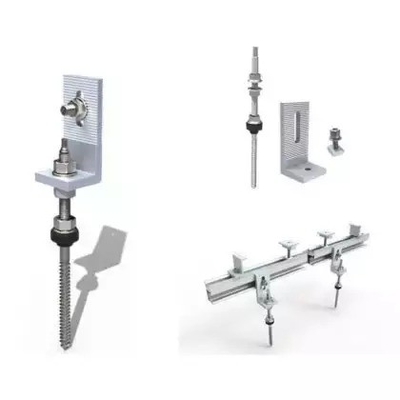 Sneeuwbelasting 1,4 kn/m2 L voet Solar Roof Mounting System Racking voor Multi Size Metal Roof