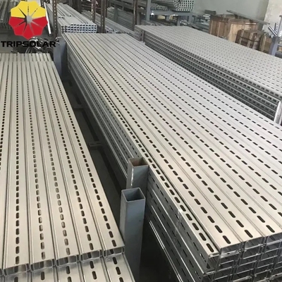 Eenvoudige en snelle installatie van zonnepanelen op de grond met windbelasting van 60 M/s