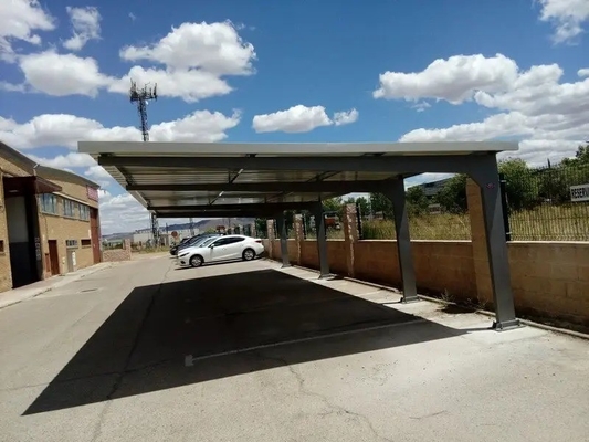 Anodisatie Hoog voorgeassembleerd 5kw Aluminium Carport Rack Zonneparkeergarage voor Huis