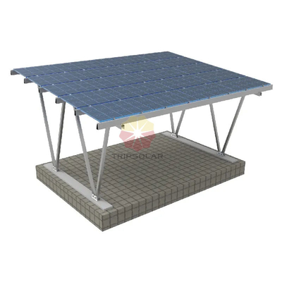 1.4KN/m2 Sneeuwbelasting en 60m/s Windbelasting Aluminiumstructuur voor zonnecarportmontage