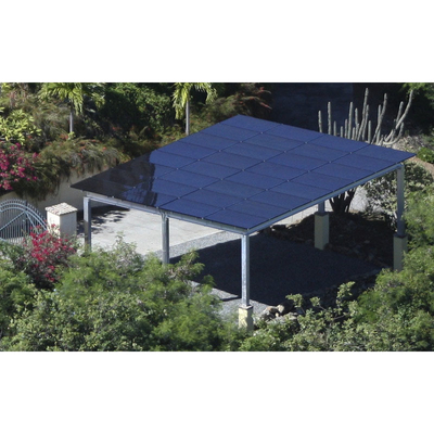Windbelasting 60M/s Solar Panel Carport Solar Mounting System met geanodiseerde afwerking