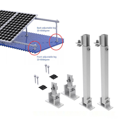 Verstelbare zonnepanelen voor draagbare aluminiumframe-structuren
