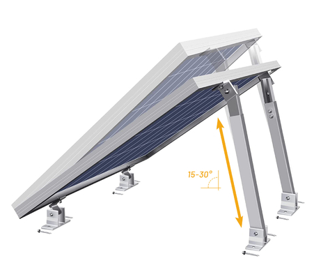Verstelbare zonnepanelen voor draagbare aluminiumframe-structuren