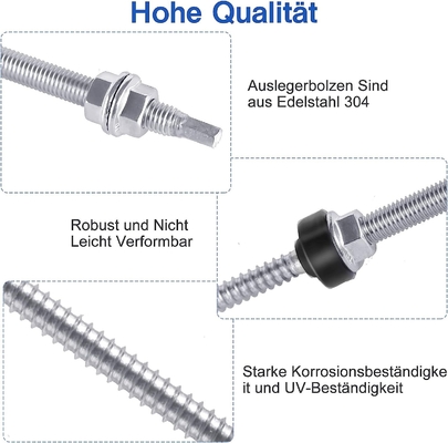 Lange levensduur M10 M12 roestvrij staal 304 hanger bolt zonne-installatie tin dakdowel