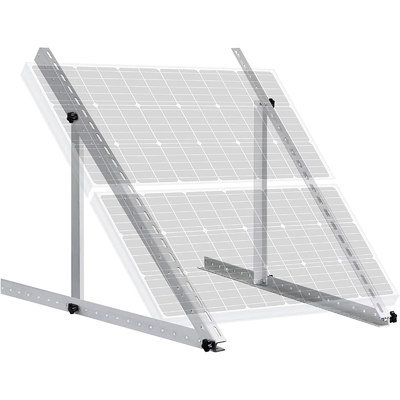 Verstelbaar kantelbereik zonne-installatiebeugel voor fotovoltaïsche systeemstructuur Windbelasting 60m/s