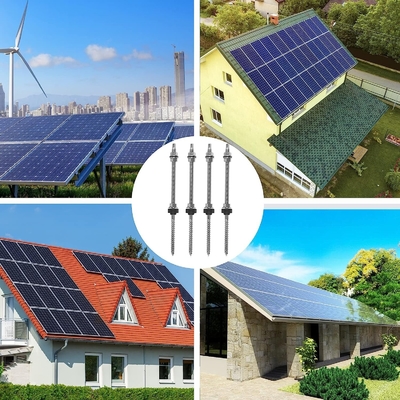 Anodisatie van zonnepanelen op het dak L-voeten in verschillende maten voor verschillende daksystemen