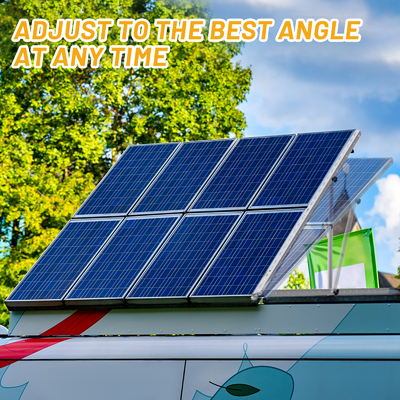 Verstelbaar kantelbereik zonne-installatiebeugel voor fotovoltaïsche systeemstructuur Windbelasting 60m/s