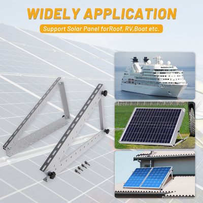 Verstelbaar kantelbereik zonne-installatiebeugel voor fotovoltaïsche systeemstructuur Windbelasting 60m/s