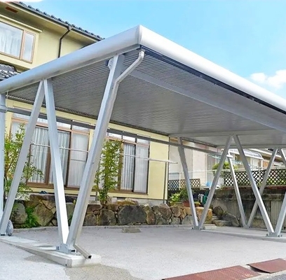 Natuurlijke 9kw volledig geïnstalleerde zonne-rak Aluminium Parkeerplaats Structurele systeem voor thuis