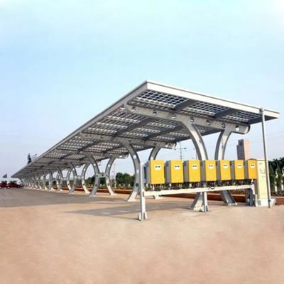 Volledig gemonteerd zonne-carport staal carport shelter voor huis zonne-energie beugel