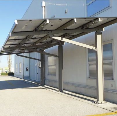 Volledig gemonteerd zonne-carport staal carport shelter voor huis zonne-energie beugel