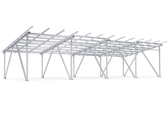 Aluminium Solar Carport Montage Kit voor windbelasting 60m/s Solar Canopy Connector System