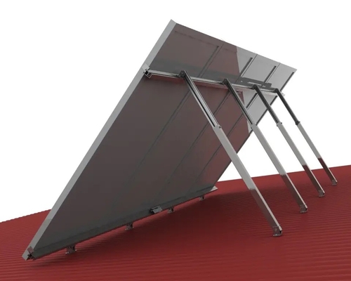 Verstelbare achterste voorste zonnebank voor efficiënte installatie van zonnepanelen