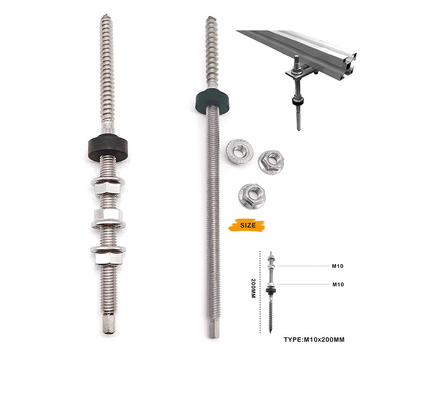 Flat Tile Solar Roof Hook SUS Montage Structure 25YRS Bedieningsduur en verschillende maten