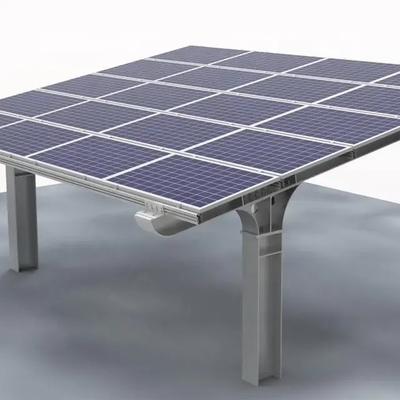 Vernieuwingsvriendelijke staal enkelkolombeugel voor commerciële zonne-carportmontage