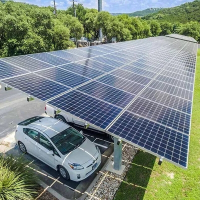Pv-systeemstructuur Aluminium draagbare garage zonnepaneel BIPV dak dak carport posts