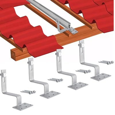 Op maat gemaakte op basis van roestvrij staal zonnepaneel dakhoek voor snelle installatie PV montage