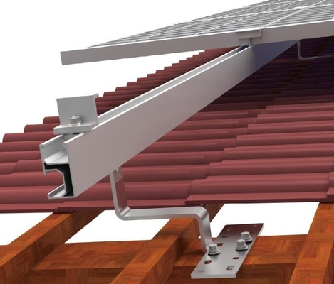 Anodiseerde dakhaak en verstelbare metalen haak perfect voor installatie van zonnepanelen