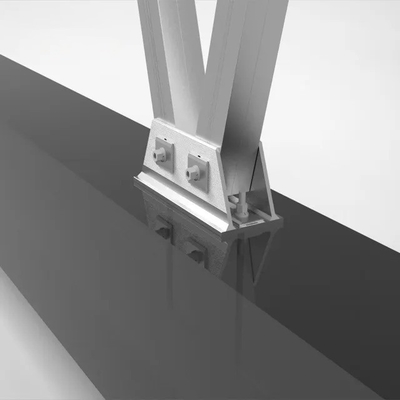 Verstelbare kantelhoek 0-60 graden geanodiseerde zonnecarport voor fotovoltaïsche panelen