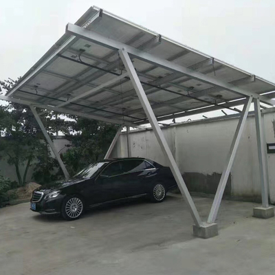 Verstelbare kantelhoek 0-60 graden geanodiseerde zonnecarport voor fotovoltaïsche panelen