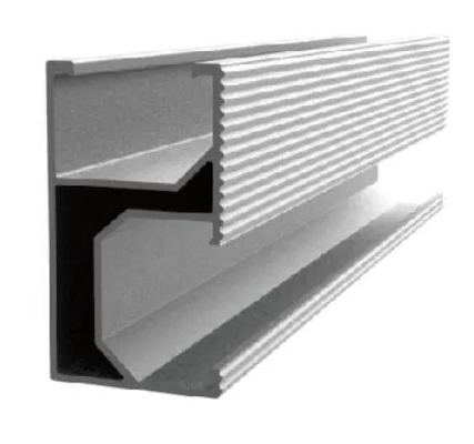 Short Rail Solar Panel Montage Rail voor sneeuwbelasting 1,4KN/m2 en toepasselijke module