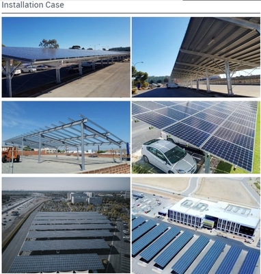 Industriële parken zonnepanelen Carportstructuur op maat voor klantvereisten