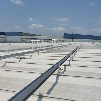 Short Rail Solar Panel Montage Rail voor sneeuwbelasting 1,4KN/m2 en toepasselijke module