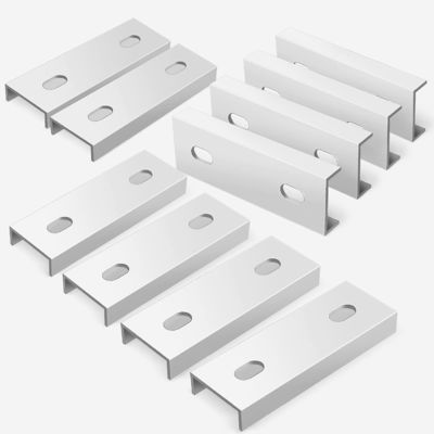 Natuurlijk zilver zonne-energie Mini Rail Montage Connector Rail Splice Solar Racking System