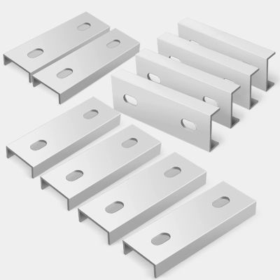 Natuurlijk zilver zonne-energie Mini Rail Montage Connector Rail Splice Solar Racking System