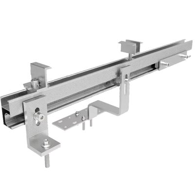 Natuurlijk zilver zonne-energie Mini Rail Montage Connector Rail Splice Solar Racking System