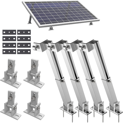Ground Solar Panel Montage Bracket Anodized Verstelbare ondersteuning voor 25 jaar Levensduur