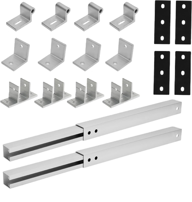 Ground Solar Panel Montage Bracket Anodized Verstelbare ondersteuning voor 25 jaar Levensduur