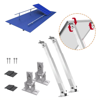 Ground Solar Panel Montage Bracket Anodized Verstelbare ondersteuning voor 25 jaar Levensduur