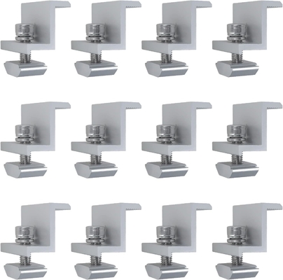 Aluminium zonne-installatie middenklem met 1,5KN/m2 sneeuwbelasting en Andoized behandeling