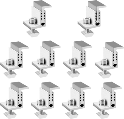 Aluminium zonne-installatie middenklem met 1,5KN/m2 sneeuwbelasting en Andoized behandeling