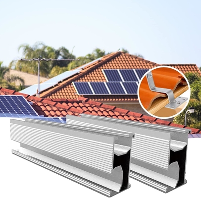 Metalen dak zonnepaneel montage bracket natuurlijke aluminium dak haak voor windbelasting 60m/s