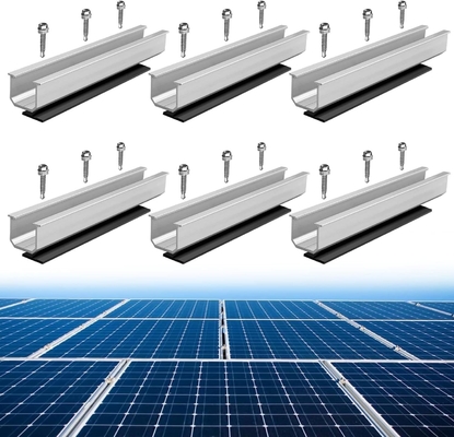 Aluminium zonne-metalen tin dak montage systeem voor spoor L Voeten klem Aarding Clip Aarding Lug