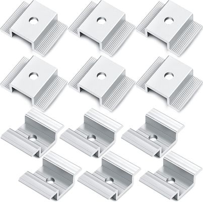 Sneeuwbelasting 1,4KN/m2 Zonne-eindklem voor zonne-energiesysteem bij montage van zonnepanelen