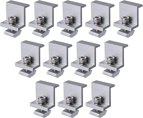 Sneeuwbelasting 1,4KN/m2 Zonne-eindklem voor zonne-energiesysteem bij montage van zonnepanelen