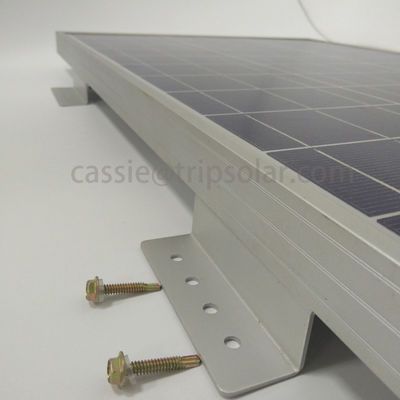 Hot-dip gegalvaniseerd Z-beugel voor RV zonnepaneel kit Gemakkelijk installeren gegarandeerd
