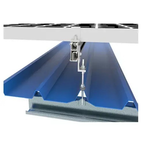 Sneeuwbelasting 1,4 kn/m2 L voet Solar Roof Mounting System Racking voor Multi Size Metal Roof