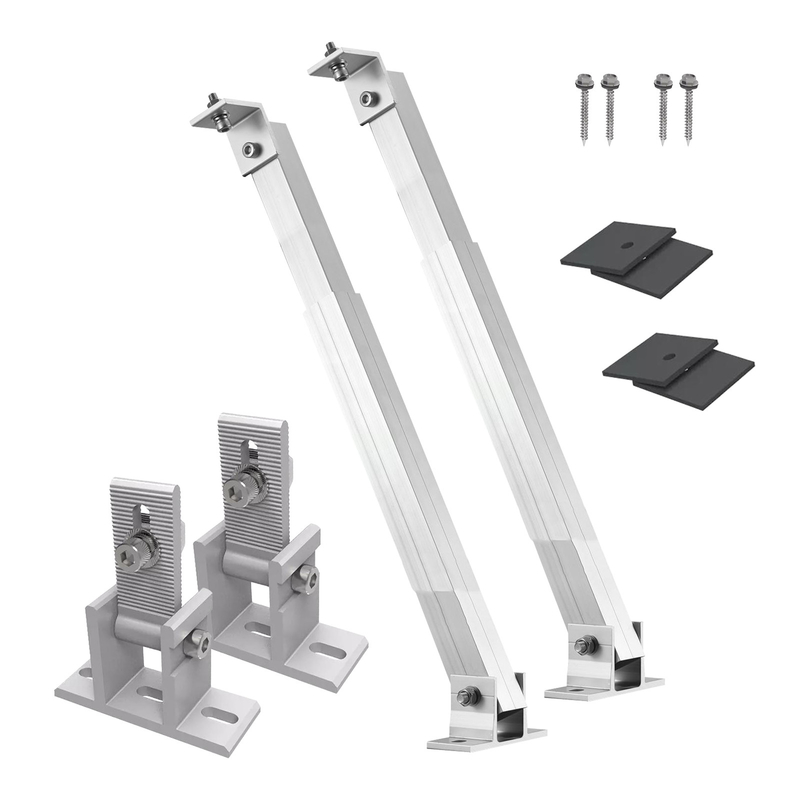 Carbon steel bracket voor verstelbare ondersteuning van installaties van zonne-energiesystemen op platte daken