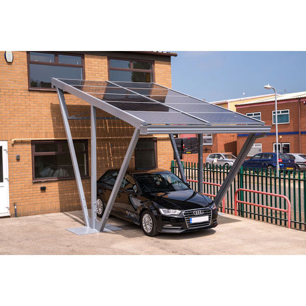 Windbelasting 60M/s Solar Panel Carport Solar Mounting System met geanodiseerde afwerking