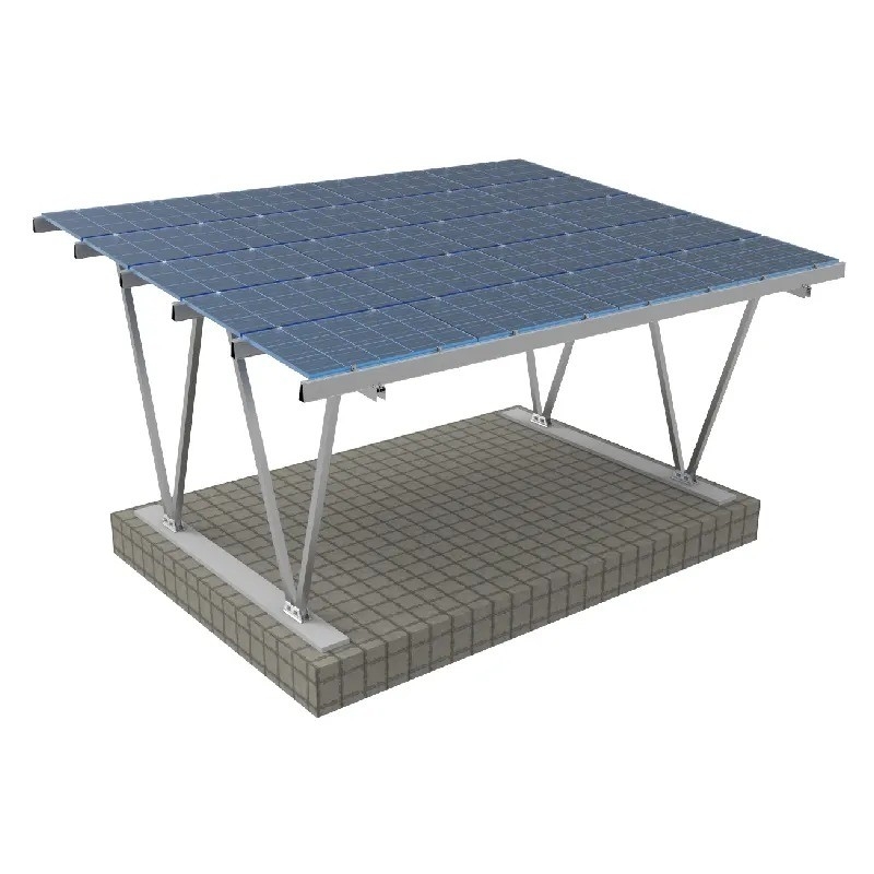 Natuurlijke 9kw volledig geïnstalleerde zonne-rak Aluminium Parkeerplaats Structurele systeem voor thuis