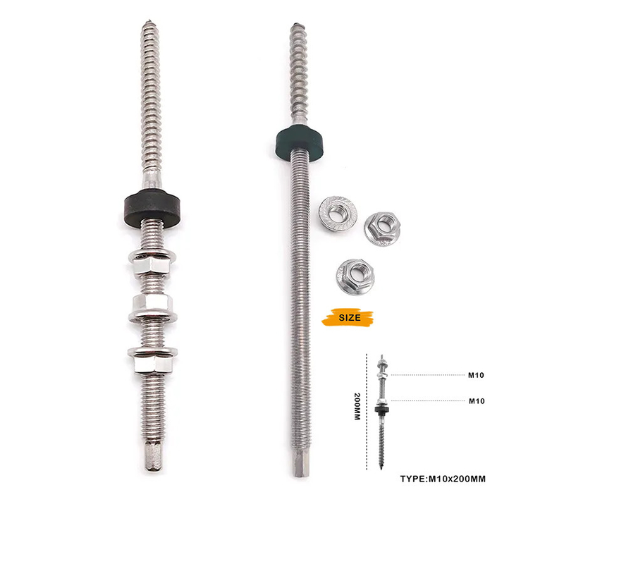 Flat Tile Solar Roof Hook SUS Montage Structure 25YRS Bedieningsduur en verschillende maten