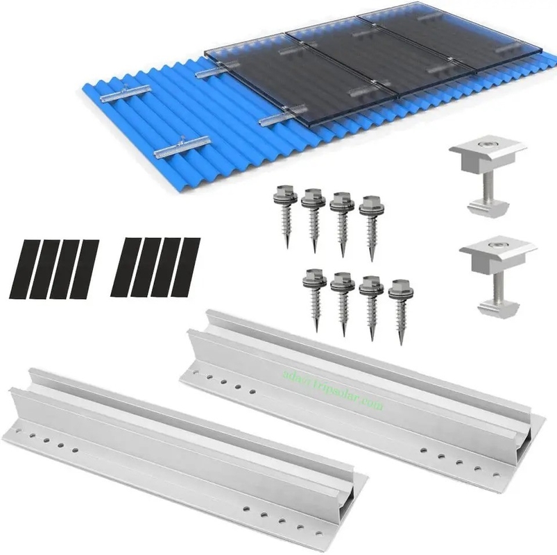 Montagebeugels voor zonnepanelen op metalen daken met ISO9001/CE/AS/NZS 1170/TUV-certificaat